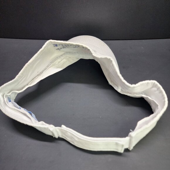 Port & Company Air Force Grandmother Sun Visor Hat Cap White Embroidered - Picture 2 of 6